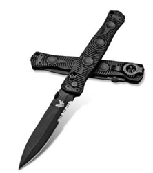 BenchMade SOCP Tactical Folder - Black Serrated