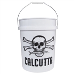 Calcutta 5 Gallon Bucket White with logo
