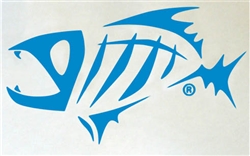 GLoomis 17" Skeleton Fish Boat Decal 2pk