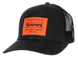 Simms Original Patch Trucker Black