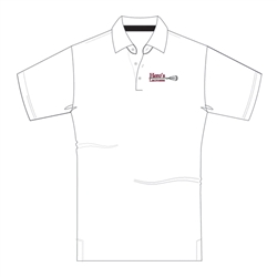 Hero's Lacrosse Men's Polo Shirt (white)