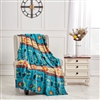 THROW MINK BLANKET MED WHEEL (50"x60")