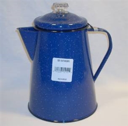 BLUE 12-CUP COFFEE PERCOLATOR