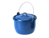 BLUE ENAMEL 4.2QT CONVEX KETTLE