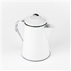 COFFEE POT 3/4-CUP WHITE ENAMEL