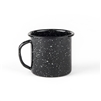 BLACK 12OZ ENAMEL MUG