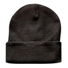 KNIT CAP, BLACK ACRYLIC