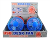 USB DESK FAN 4",  ADJUSTABLE ANGLE