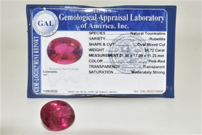 Natural Tourmaline (Rubellite)