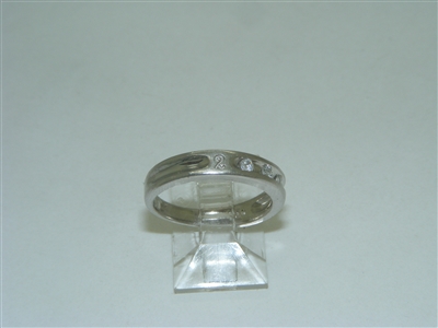 "2000" Diamond Platinum band