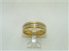 18k Yellow Gold and Platinum Band