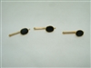 14k yellow gold onyx 3 set shirt stud