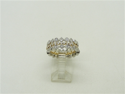 3 Ring Set 18K Yellow and White Gold