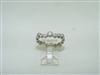 14k White Gold Designed Eternity Band