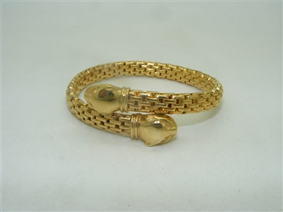 14k Yellow Gold 2 Head Panther Tubogas