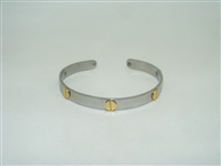 Stainless Steel Designed Screw Bangle