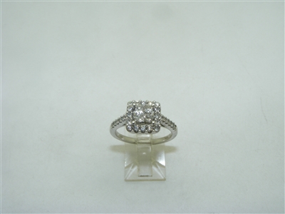 10k White Gold Diamond Engagement Ring