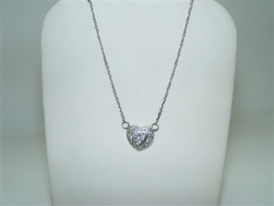 Beautiful Diamond Heart Pendant with chain