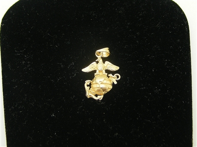 14K Yellow Gold "USMC" Pendant