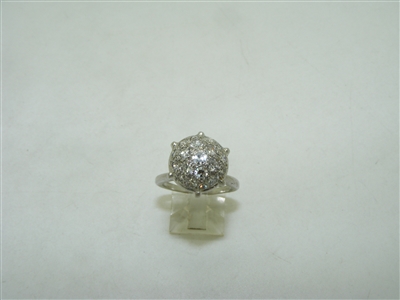 Beautiful vintage diamond white gold ring