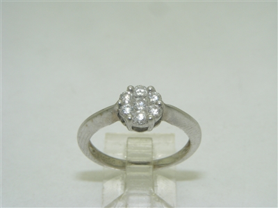 14k white gold diamond ring