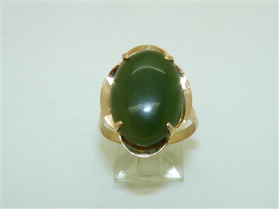 18k yellow gold Taiwan Jade ring