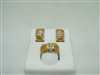 2 tone 18k yellow gold set