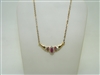 Diamond & ruby necklace