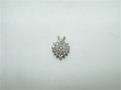 Diamond heart pendant