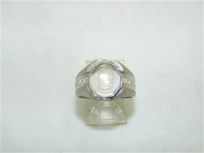 Beautiful White Gold Moonstone Ring