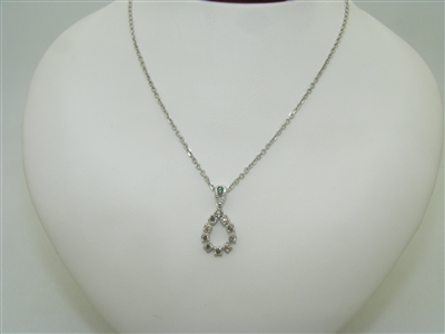 Chocolate Diamond and Emerald Necklace