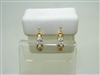 18k yellow gold cubic zircon earrings