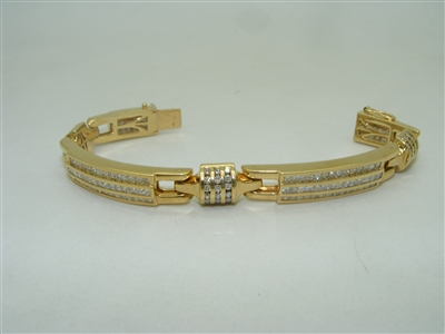 14k yellow gold diamond bracelet