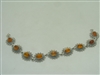 Sterling Silver (925)  bracelet with Amber stones