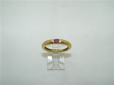 Yellow gold ruby band