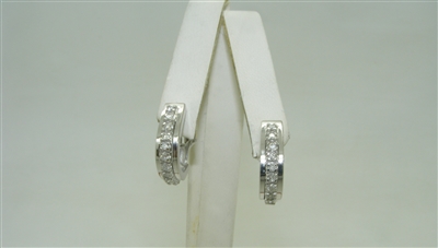 Beautiful hugging diamond earrings