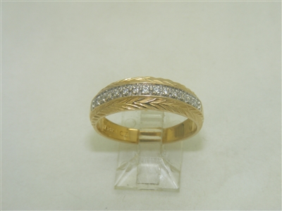 14k Yellow Gold Band Ring