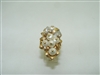 Beautiful designer CZ and pearl ring