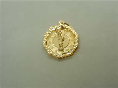 Statue Of Liberty 14k Yellow Gold Charm