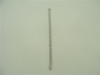 18K White Gold Women's Tennis Bracelet