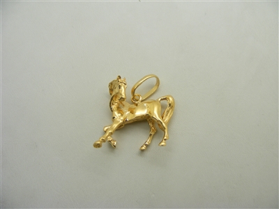 18k Yellow Gold Horse Charm