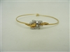 10k yellow and  white gold bracelet