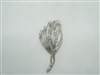 Vintage 18k (750) white gold diamond  pin