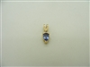 14K Yellow Gold Tanzanite Pearl Shape Pendant