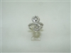 18k white gold designed diamond ring (setting)