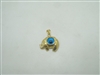 14k Yellow Gold Cubic zircon Elephant Eye