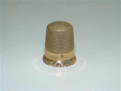 Vintage 14k Thimble