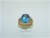 10k Yellow Gold Blue Topaz