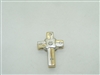 multi tone double sided diamond cross