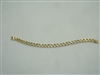 Mens diamond â€‹open Cuban link bracelet